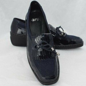 Ara Rachel Navy Patent Loafer Women’s Size 5.5
